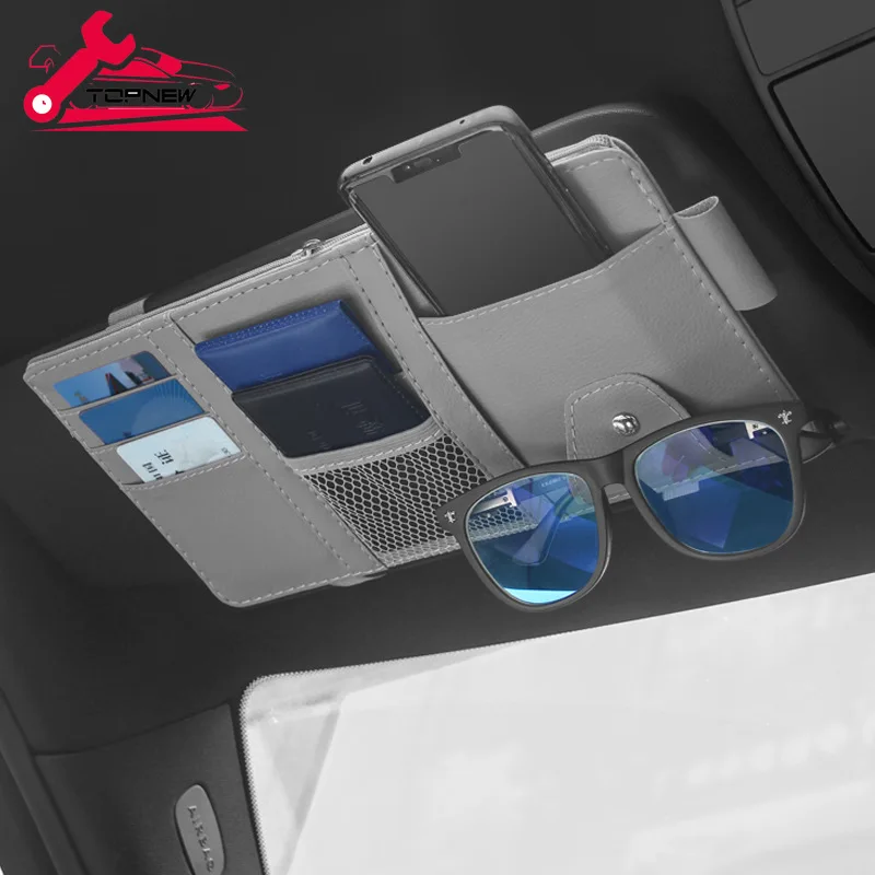 Amazon.com: ihreesy Car Roof Handle Glasses Holder Sunglasses Case Holder  Glasses Storage Holder Organizer Box Fit for 5 6 Series GT530,3 Series X3  X5,Gray : Automotive